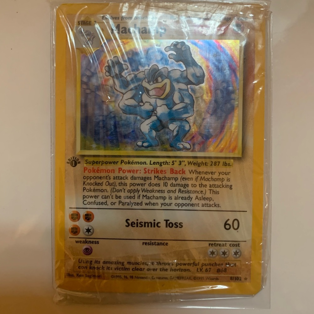 1999 Original packaging Edition 1 Holo Machamp